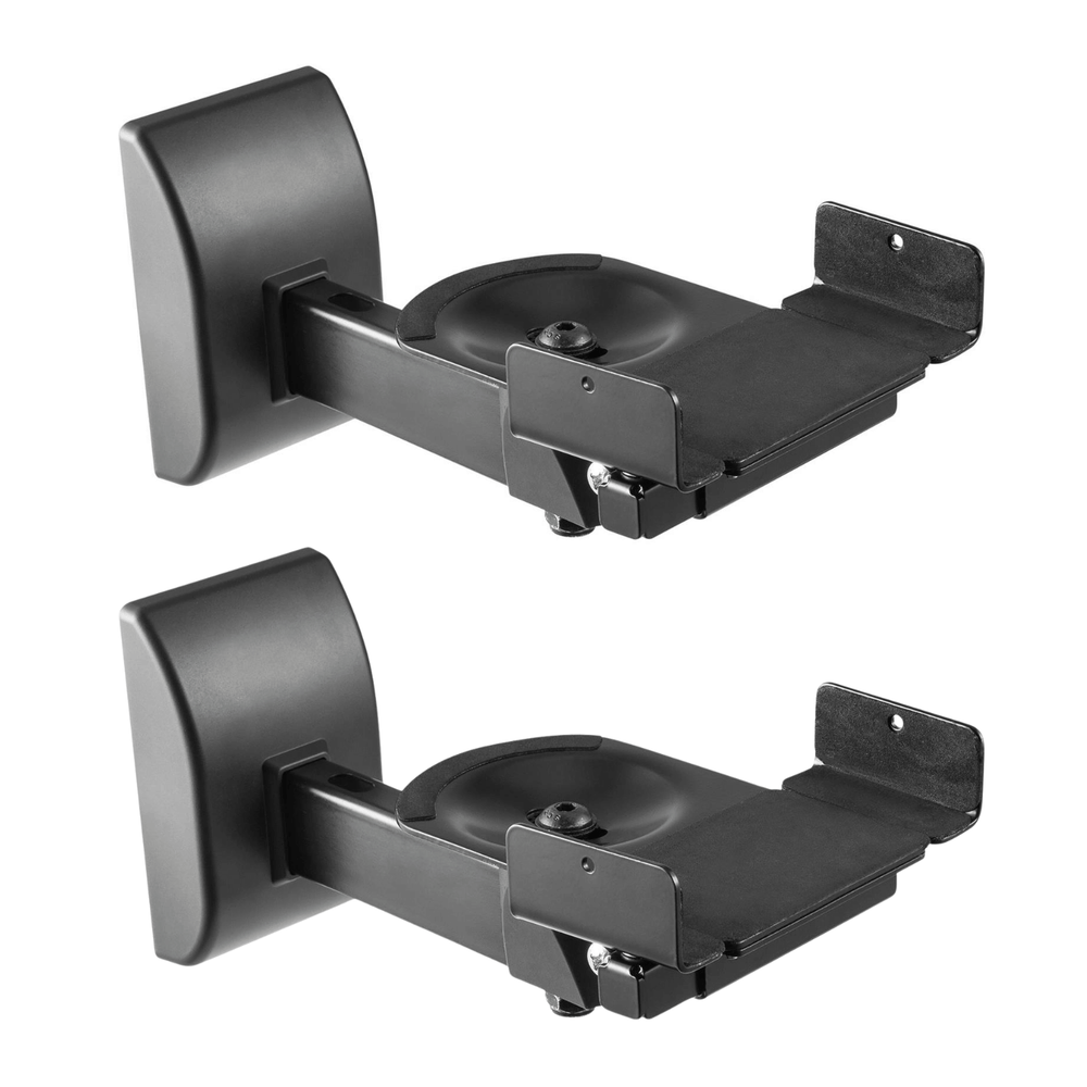 2 x AV:Link Universal Side Clamping Bookshelf Speaker Wall Mount