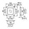 Penn Elcom D0946-40K-FX Small Black Dish with 1 x IEC and 2 x XLR 3 Pin Female Chassis DLX