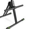 Gravity FM SEAT1 BR height adjustable stool with footrest and backrest