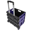 Duratool Light Duty Plastic Folding Crate Trolley, 20kg
