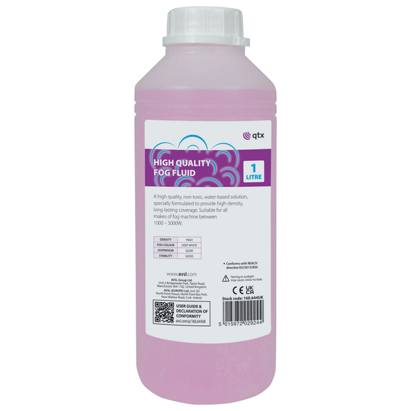 QTX 1 Litre High Density High Quality Smoke Fluid 1L