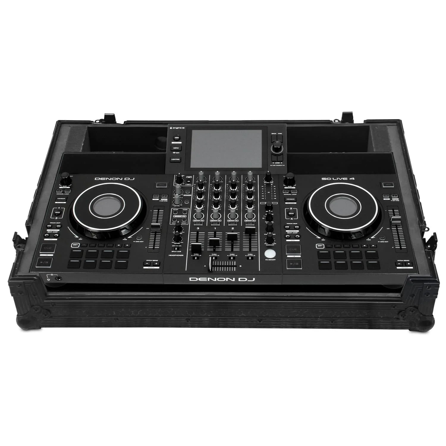 UDG FlightCase Denon DJ SC Live 4 + Wheels (Black)