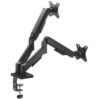 AV:link Full Motion Dual Gas Spring Desktop Monitor Arm with USB Hub