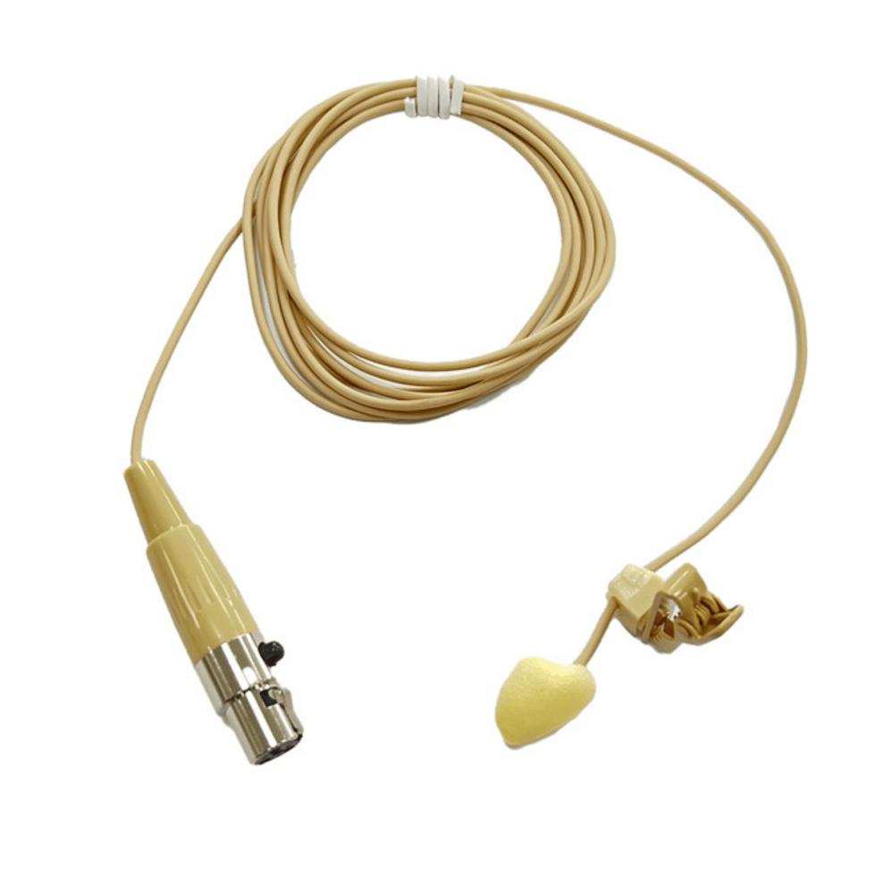 Q-Audio LPM-TA4 Beige Lavlier Microphone with TA-4 Connector