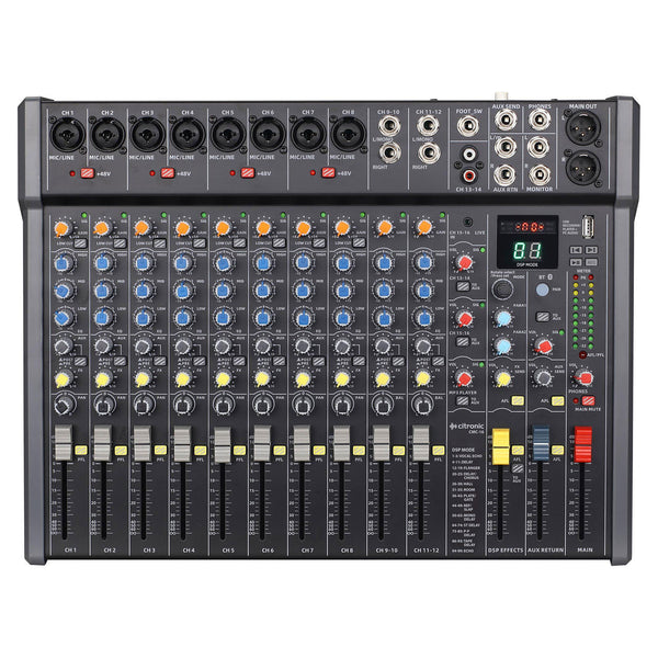 Citronic CMC-16 16 Channel Mixing Desk with USB Interface, and Bluetooth