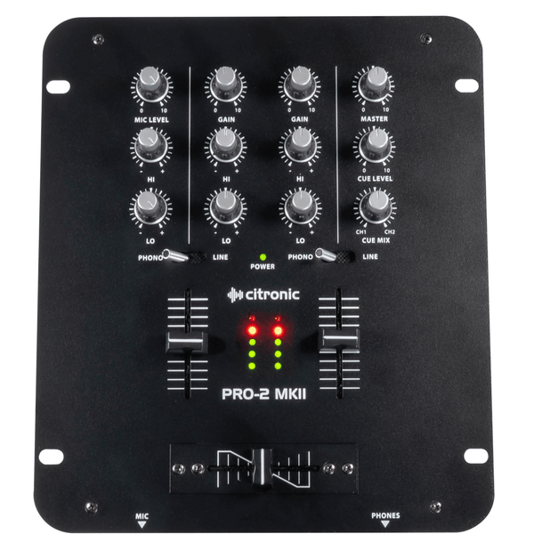 Citronic PRO-2 MKII 2-Channel DJ Mixer