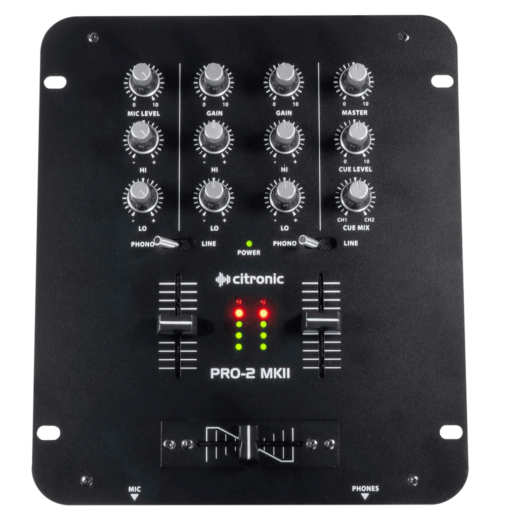 Citronic PRO-2 MKII 2-Channel DJ Mixer