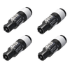 4 x Neutrik NAC3FXXB-W-S Grey Powercon Connectors