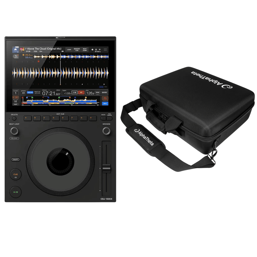 1 x AlphaTheta CDJ-1500X DJ Multi Players With Carry Bag