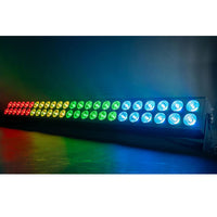 2 x QTX Duplex-Bar 48 x 3W Double LED Wall Bar Batten With Carry Bag