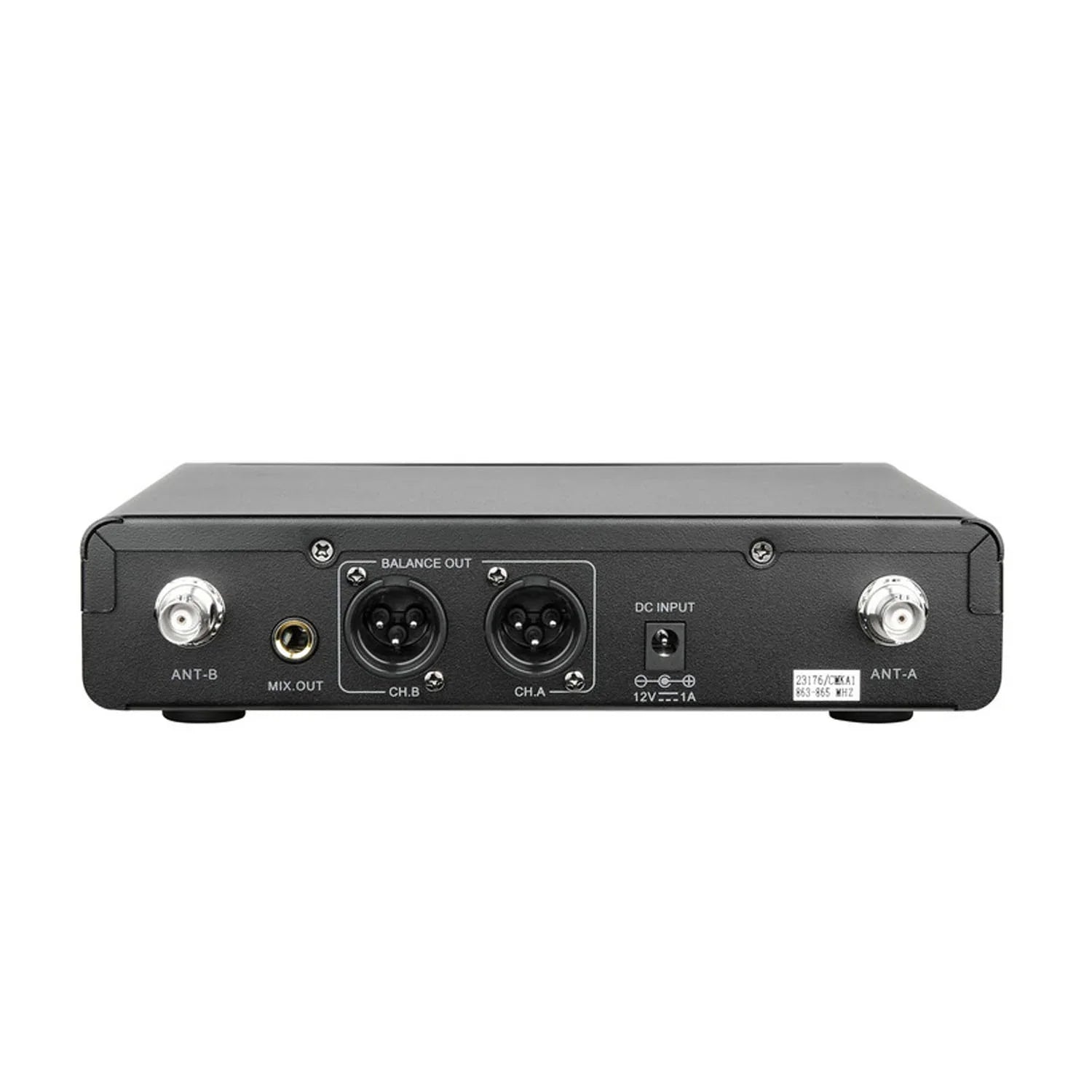 Q-Audio QWM 1960 V3 BP UHF Beltpack Dual Channel True Diversity Wireless Microphone  606–614MHz
