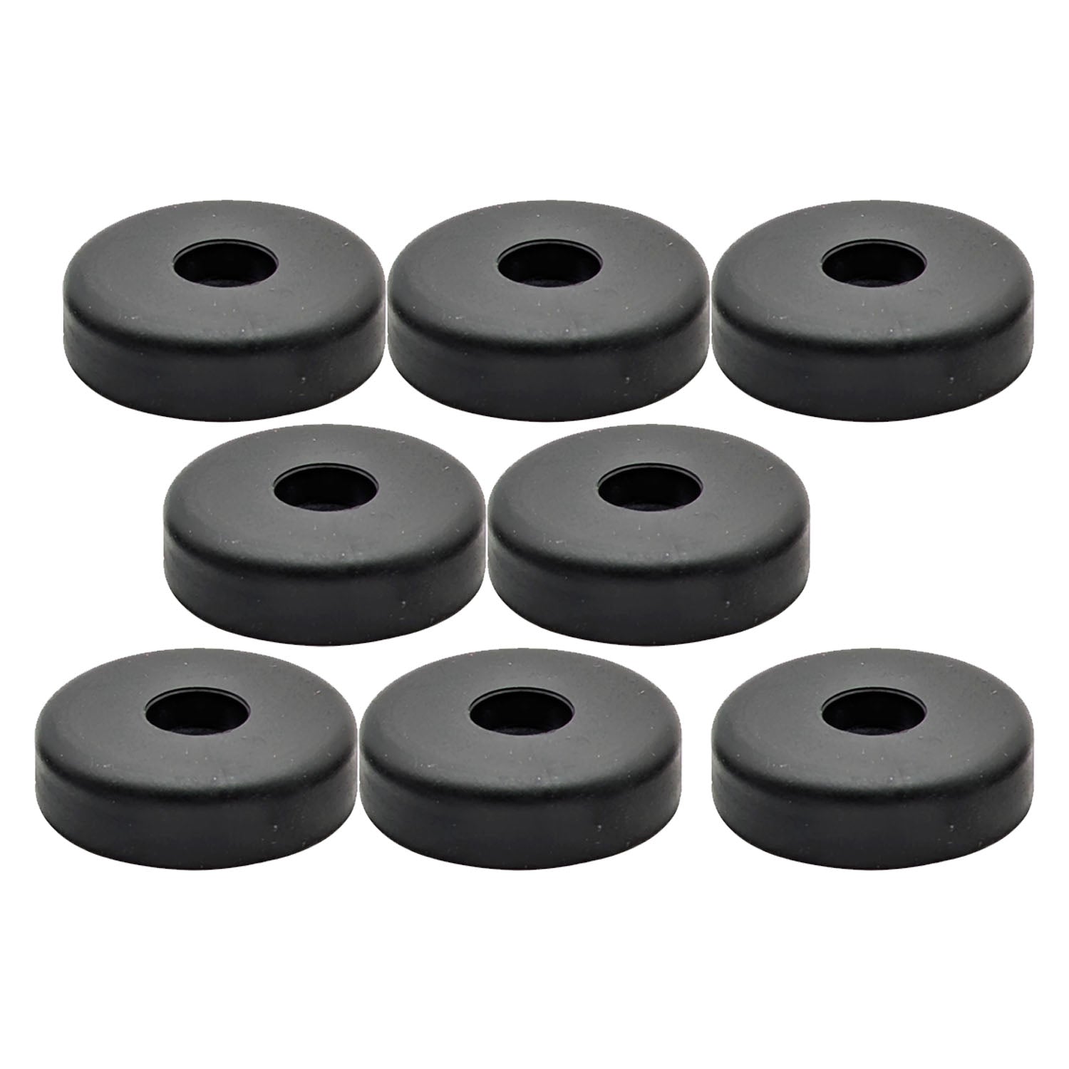 8 x Penn Elcom F1687 38mm Medium Rubber Foot with Steel Washers