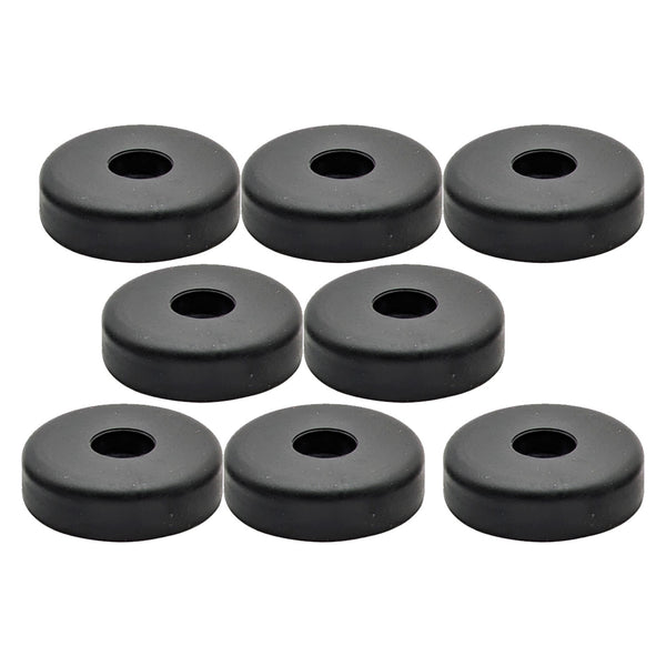 8 x Penn Elcom F1687 38mm Medium Rubber Foot with Steel Washers