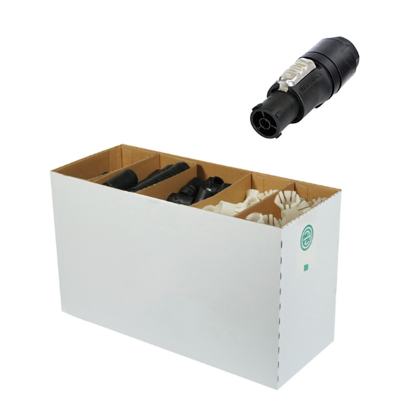 100 x Neutrik Powercon True1 Power in Large Disassembled Box