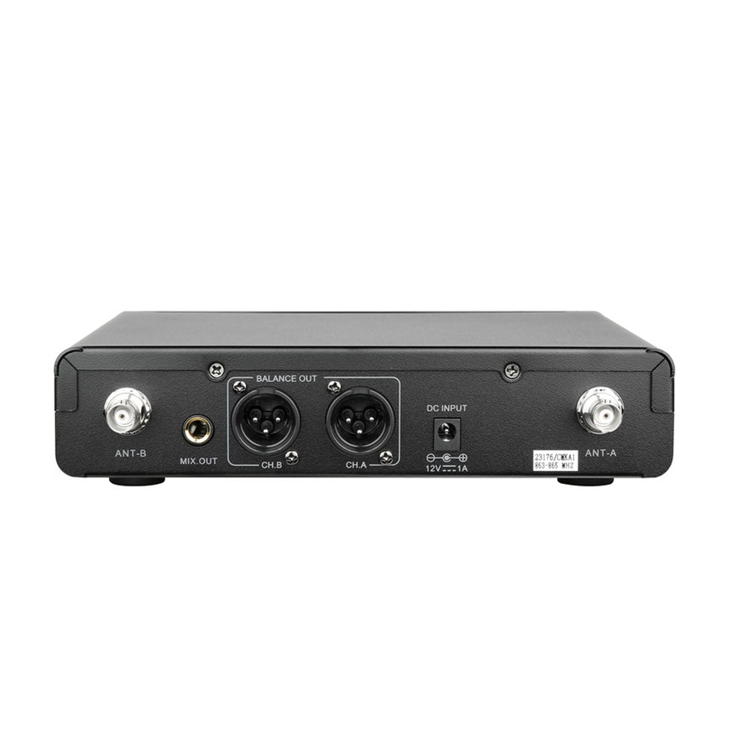 Q-Audio QWM 1960 V3 BP UHF Beltpack Dual Channel True Diversity Wireless Microphone  863–865MHz