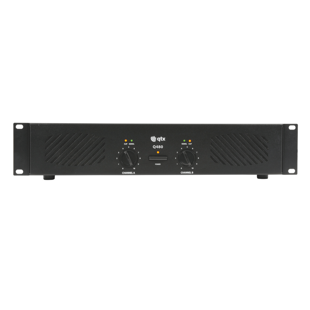 QTX Q480 2 x 240w Stereo Power Amplifer