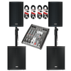 2 x FBT X-Lite 110A, X-SUB 112sa Speaker, Q-Audio Q-Mix 4 FX Mixer Bundle