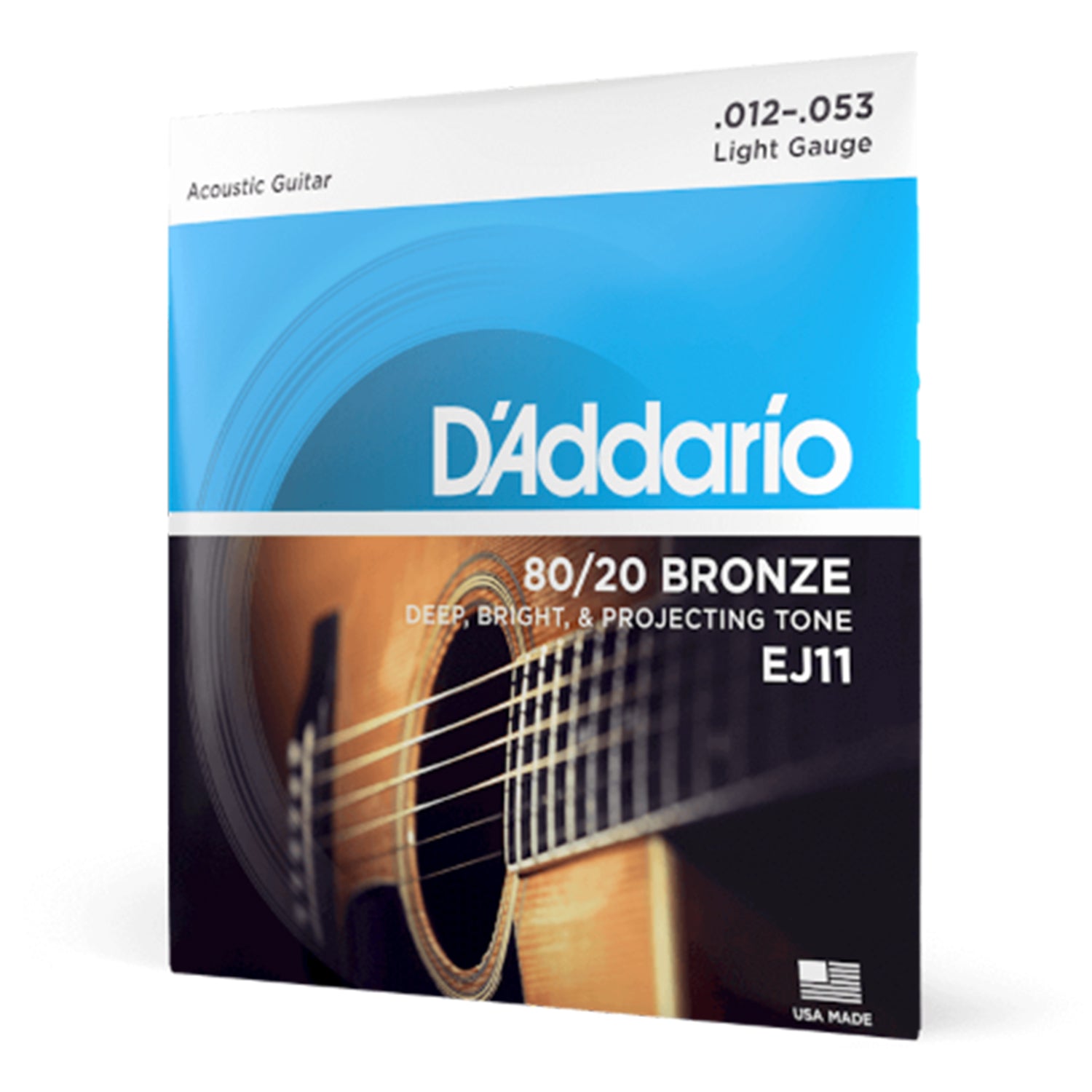 D'Addario EJ11 Light Acoustic Guitar Strings 12-53