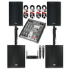 2 x FBT X-Lite 110A, X-SUB 112sa Speaker, Q-Audio QWM11 Mics & Q-Mix 4 FX Bundle