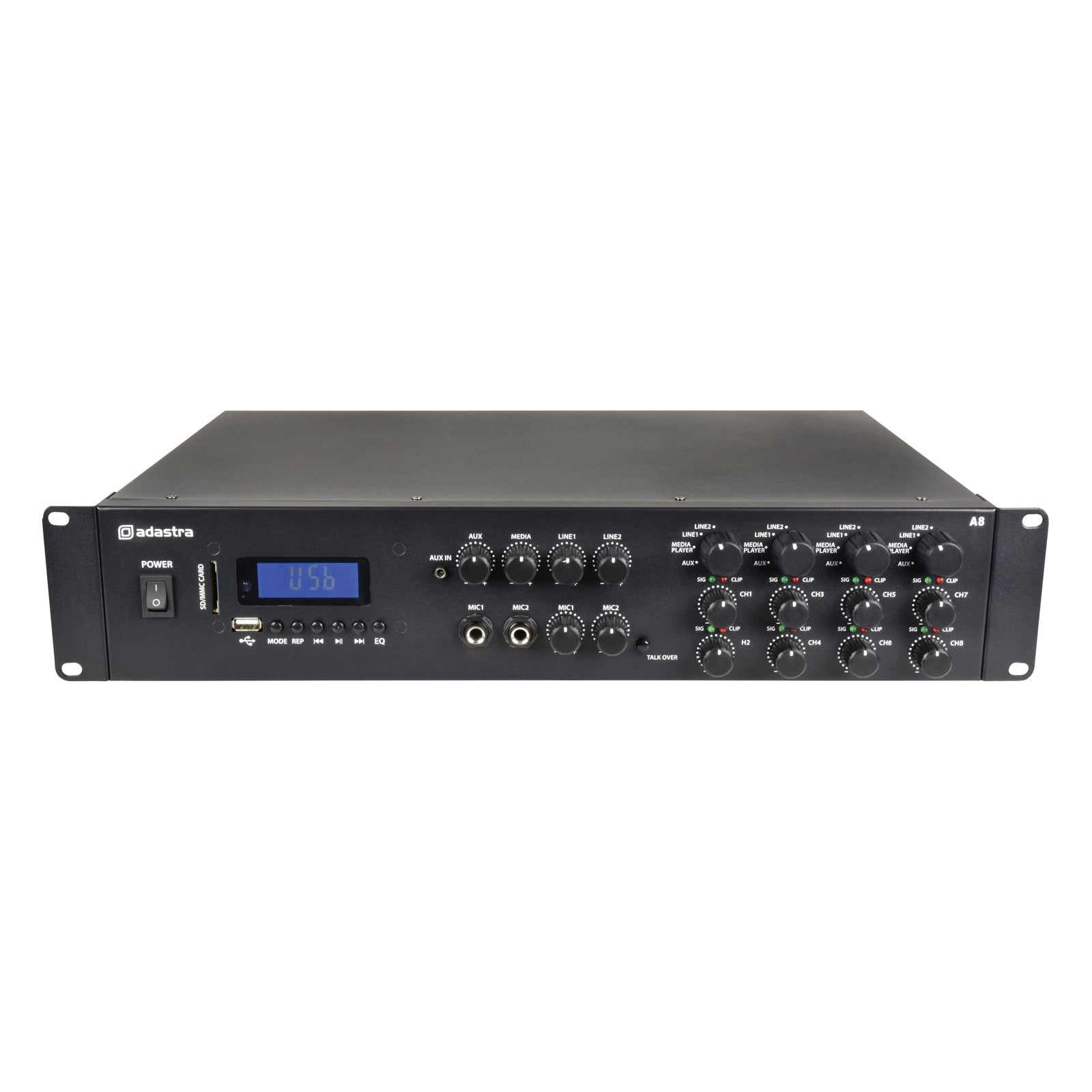 Adastra A8 Quad Stereo 8x200W Amplfier