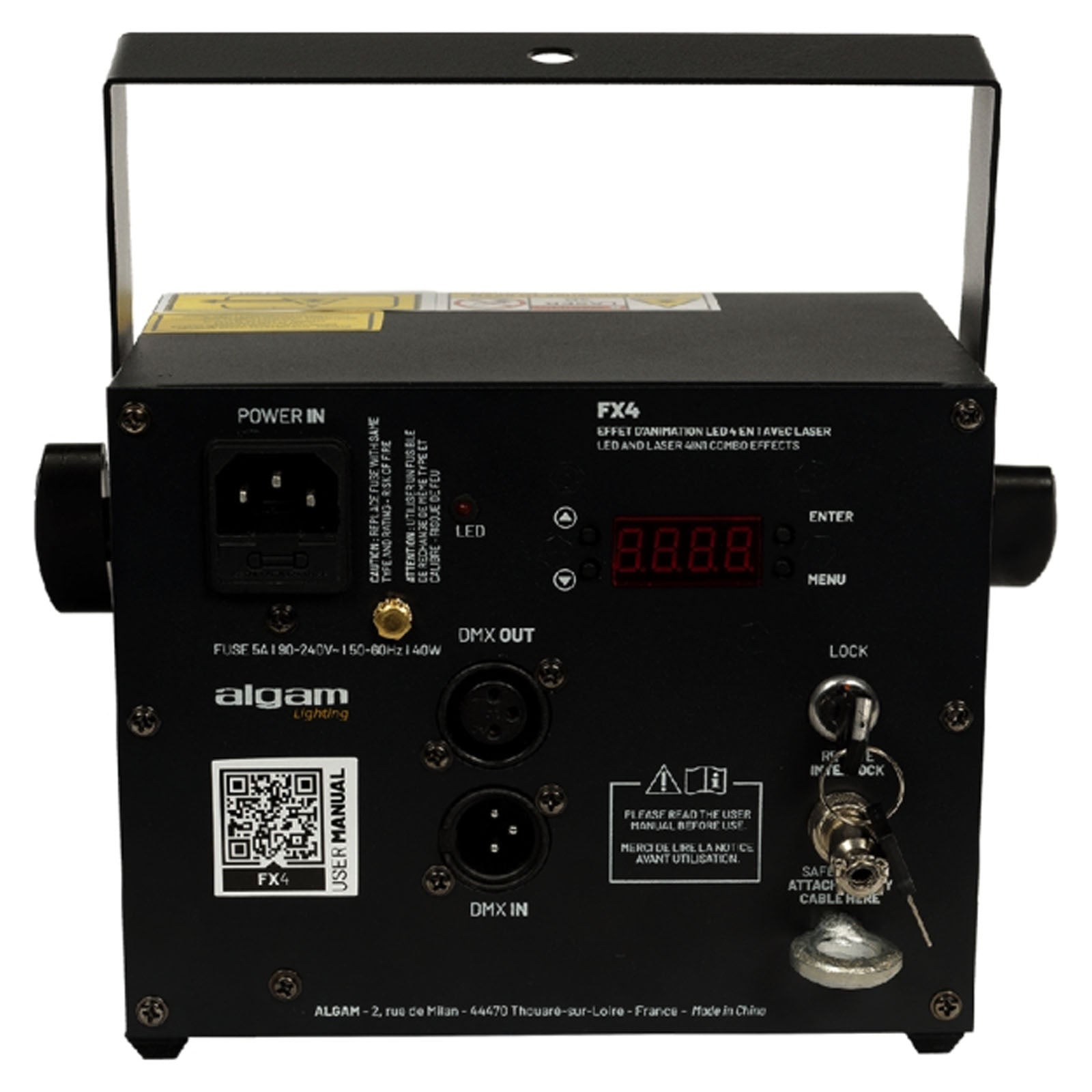 Algam Lighting FX-4 4-in-1 LED Gobos, Magic Ball, RG Laser and Strobe Combo