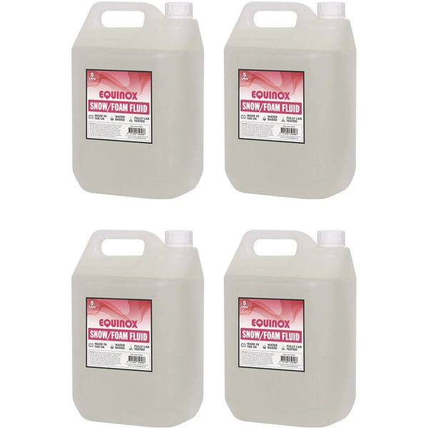 4 x Equinox 5Litres Snow Fluid