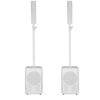 2 x RCF Evox J8 White 8x2"+12" Active Column PA System