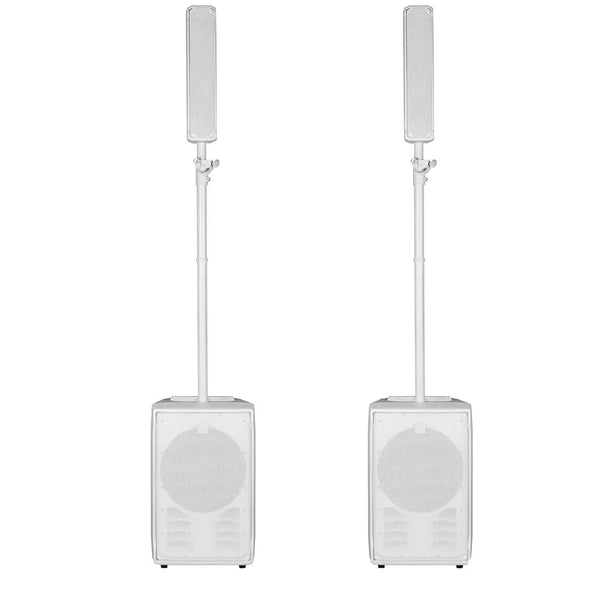 2 x RCF Evox J8 White 8x2"+12" Active Column PA System