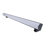 Side view of QTX Pixelator Pixel 144 RGB effects bar mounted on truss
