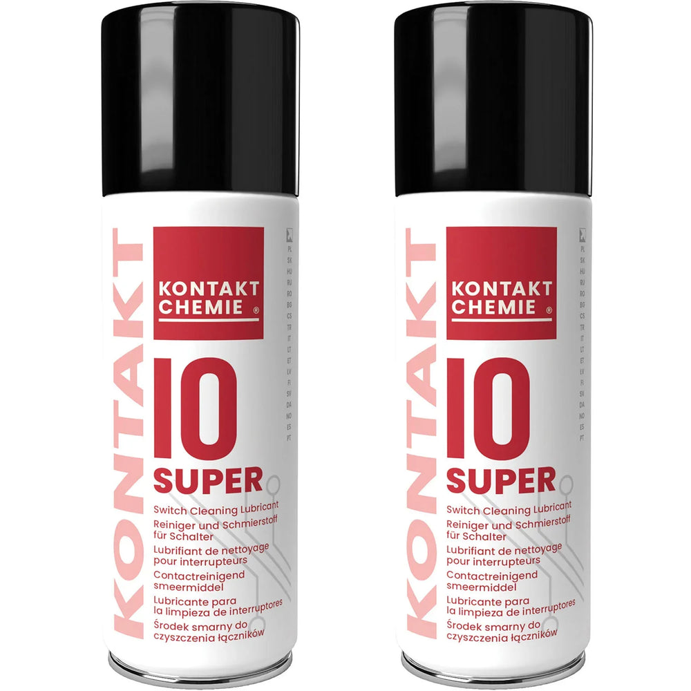 2 X Kontakt Super 10 Contact Cleaner