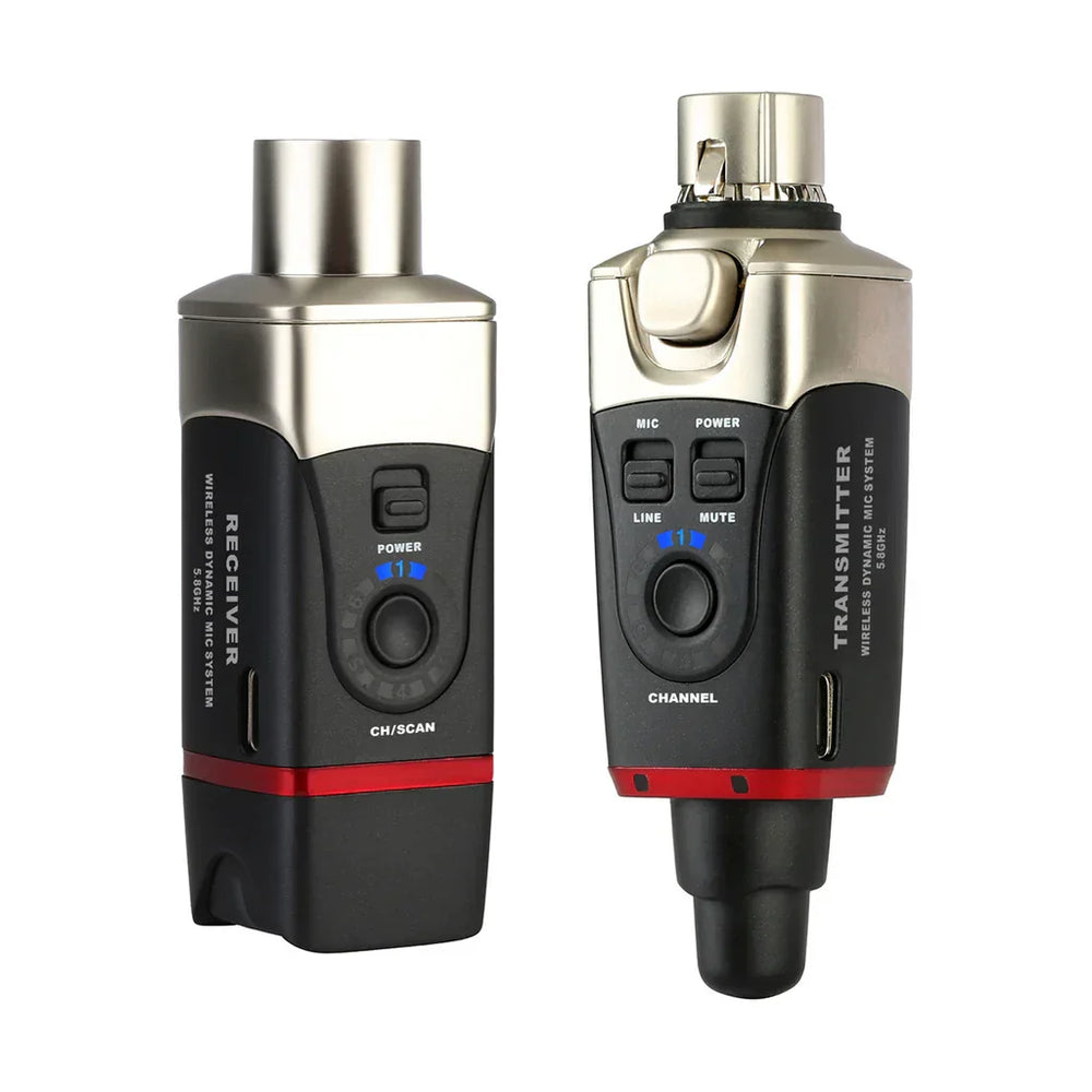 Xvive XU35 5.8GHz Microphone Wireless System Black