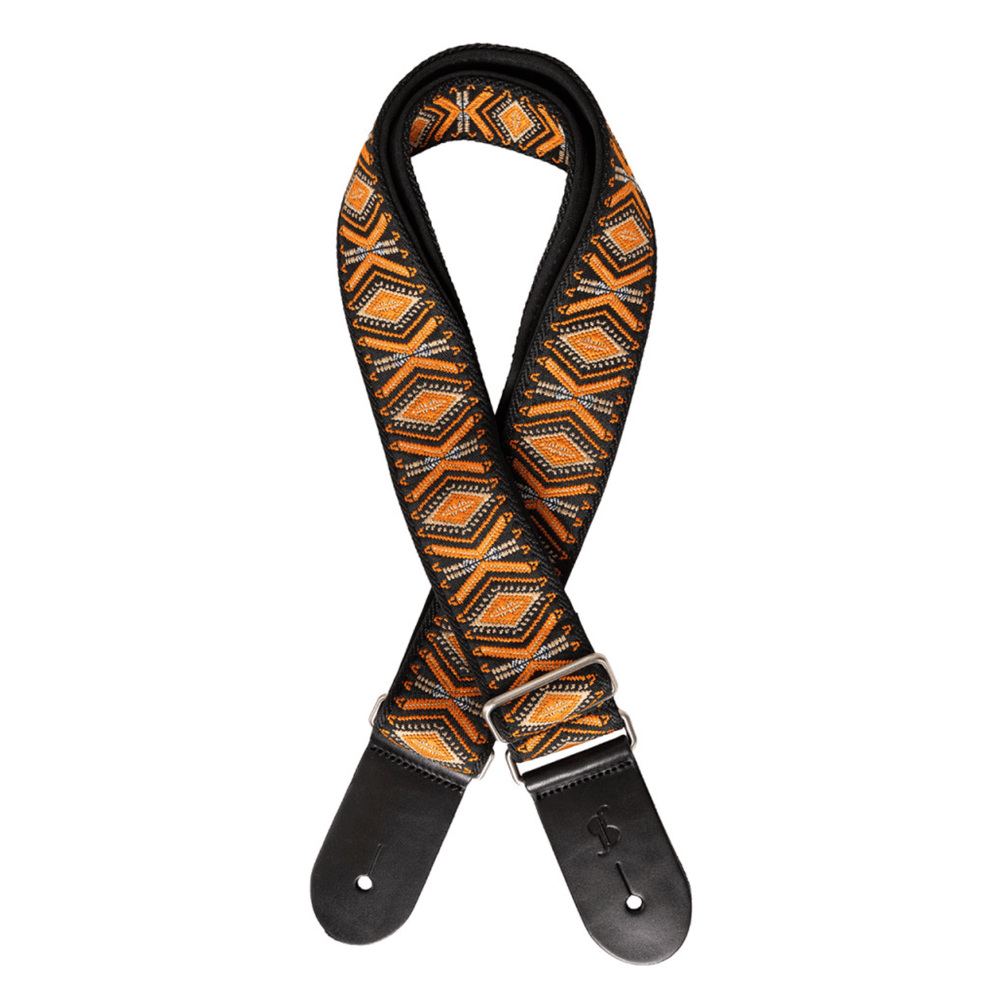 Stagg SWO-SAM1-GOLD Woven Nylon Guitar Strap South American Patten