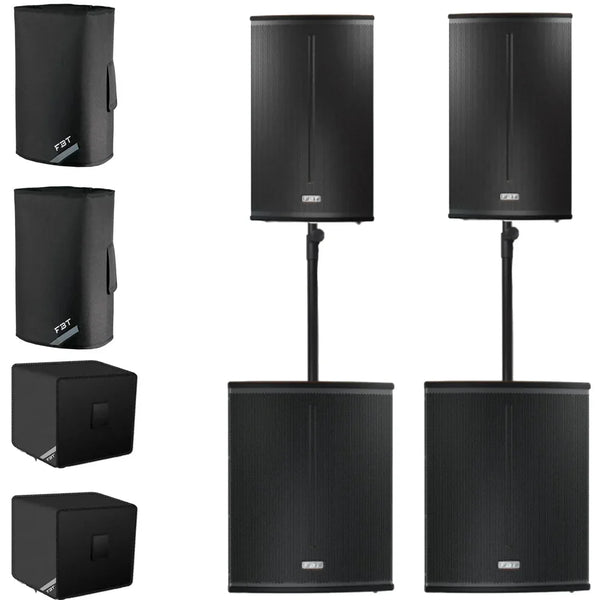 FBT X-4000 X-Lite 112a & X-Sub 118sa Speaker Package with Covers