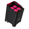 Q - LED Lighting Flux H4IP+ IP Rated Battery Powered Uplighter With 4x 12W RGBWAUV LEDs and W - DMX