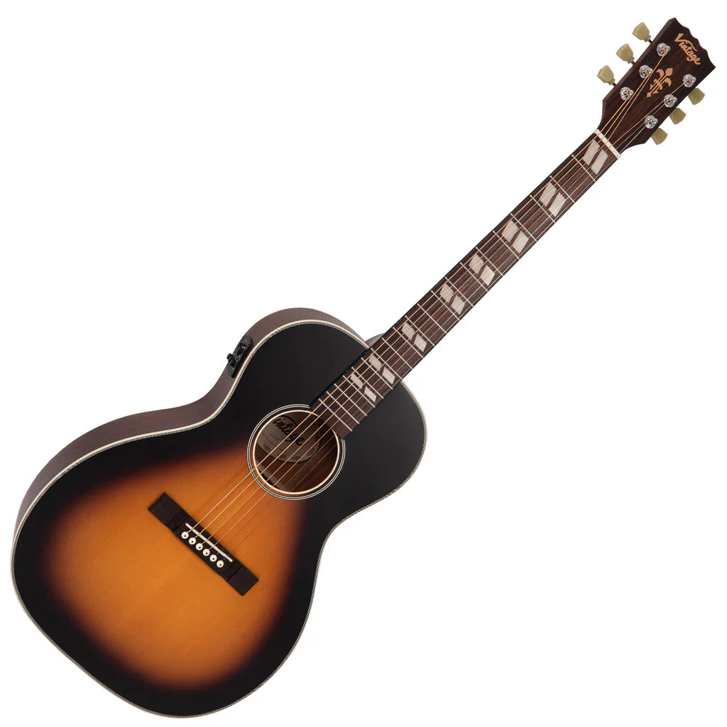 Vintage Historic Series 'Parlour' Electro-Acoustic Guitar Vintage Sunburst