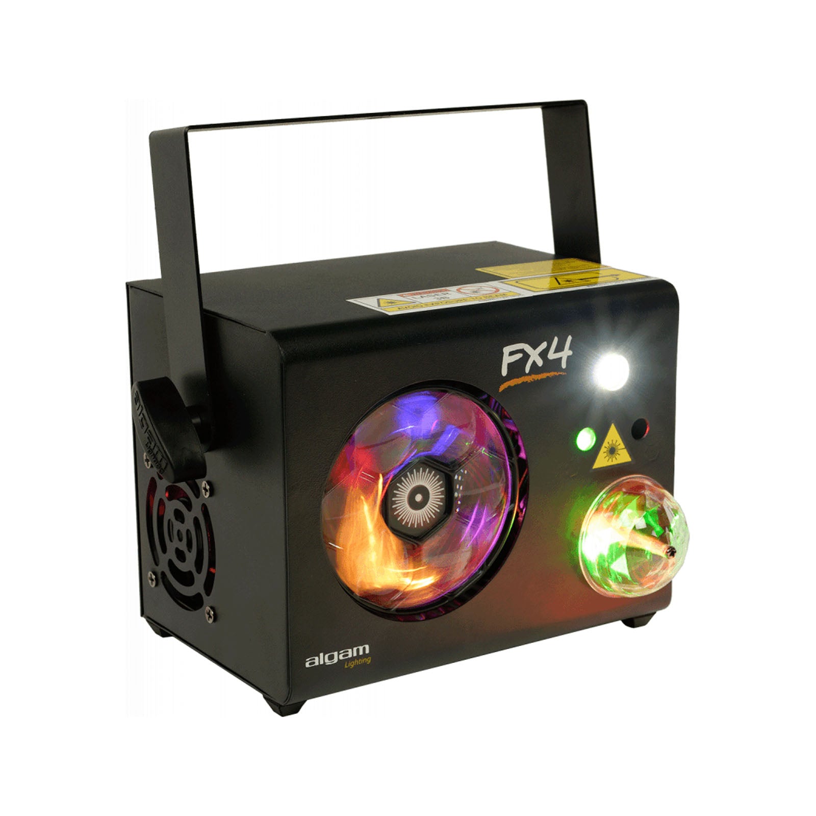 Algam Lighting FX-4 4-in-1 LED Gobos, Magic Ball, RG Laser and Strobe Combo