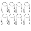 8 X Equinox 75cm PVC Coated Safety Wire 50kg - DY Pro Audio