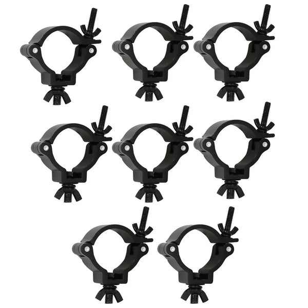 8 x Equinox TC 50S Aluminium 50kg 48-51mm Half Coupler Black - DY Pro Audio