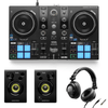 Hercules DJControl Inpulse 200 MkIII with HDP DJ45 headphones and Monitor 32 speakers bundle