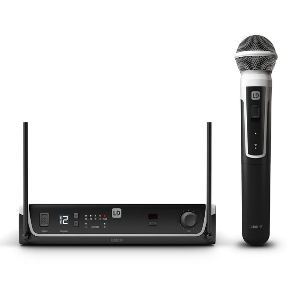 LD Systems U308 HHD Wireless Microphone System 863-865 MHz with handheld microphone and receiver