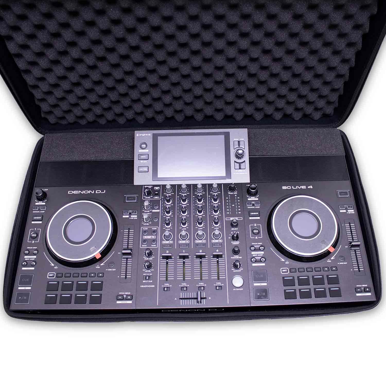 Travel-ready Protekt Plus controller bag with shoulder strap for Denon SC LIVE 4