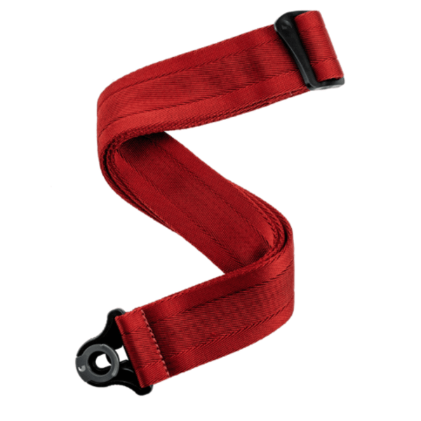 D'Addario Auto Lock Guitar Strap, Blood Red 50BAL11