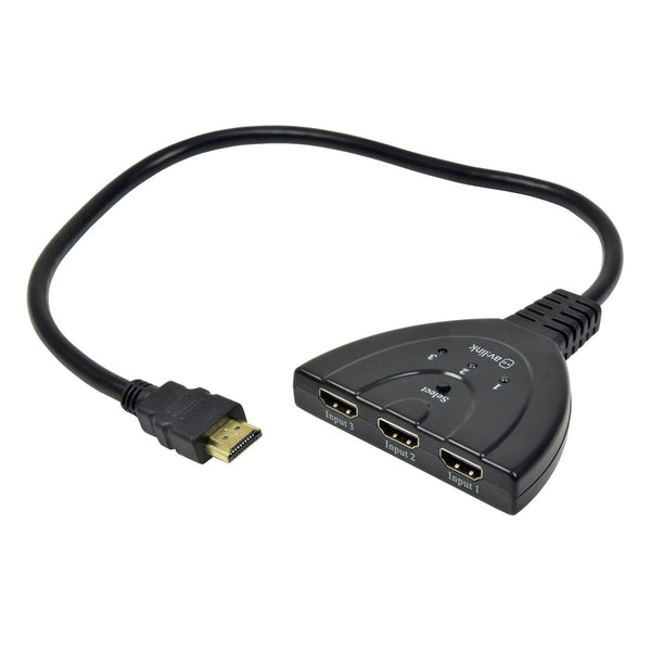 AV:Link 4K HDMI Switch Splitter Full HD 1 x 3 With Selector