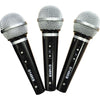 Soundlab 3 Dynamic Vocal Karaoke Microphone Kit with Carry Case + 3 x 2.8m Lead