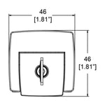 Penn Elcom L1401C Die-Cast Chrome Draw Latch with Key Lock