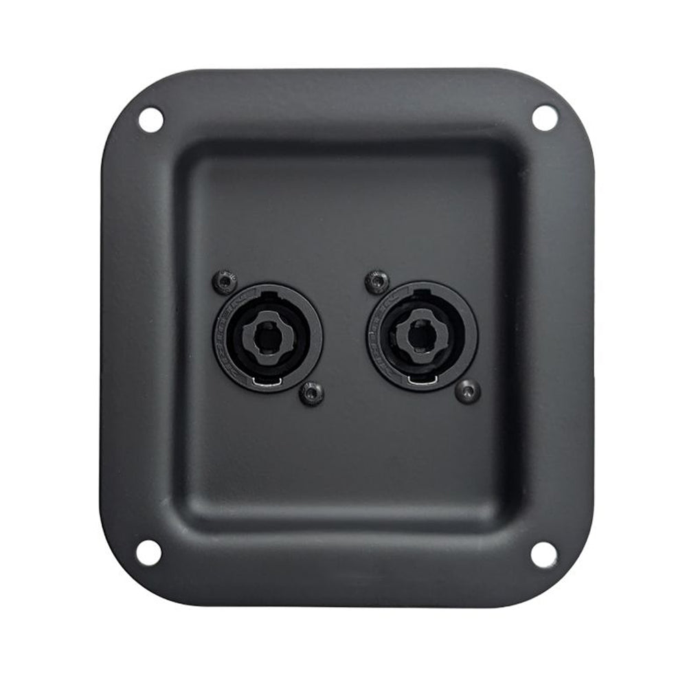 Penn Elcom D0947-K-NL4 Small Black Dish with 2 x speakON 4 Pole Chassis