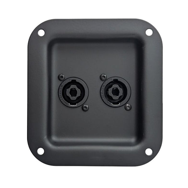 Penn Elcom D0947-K-NL4 Small Black Dish with 2 x speakON 4 Pole Chassis