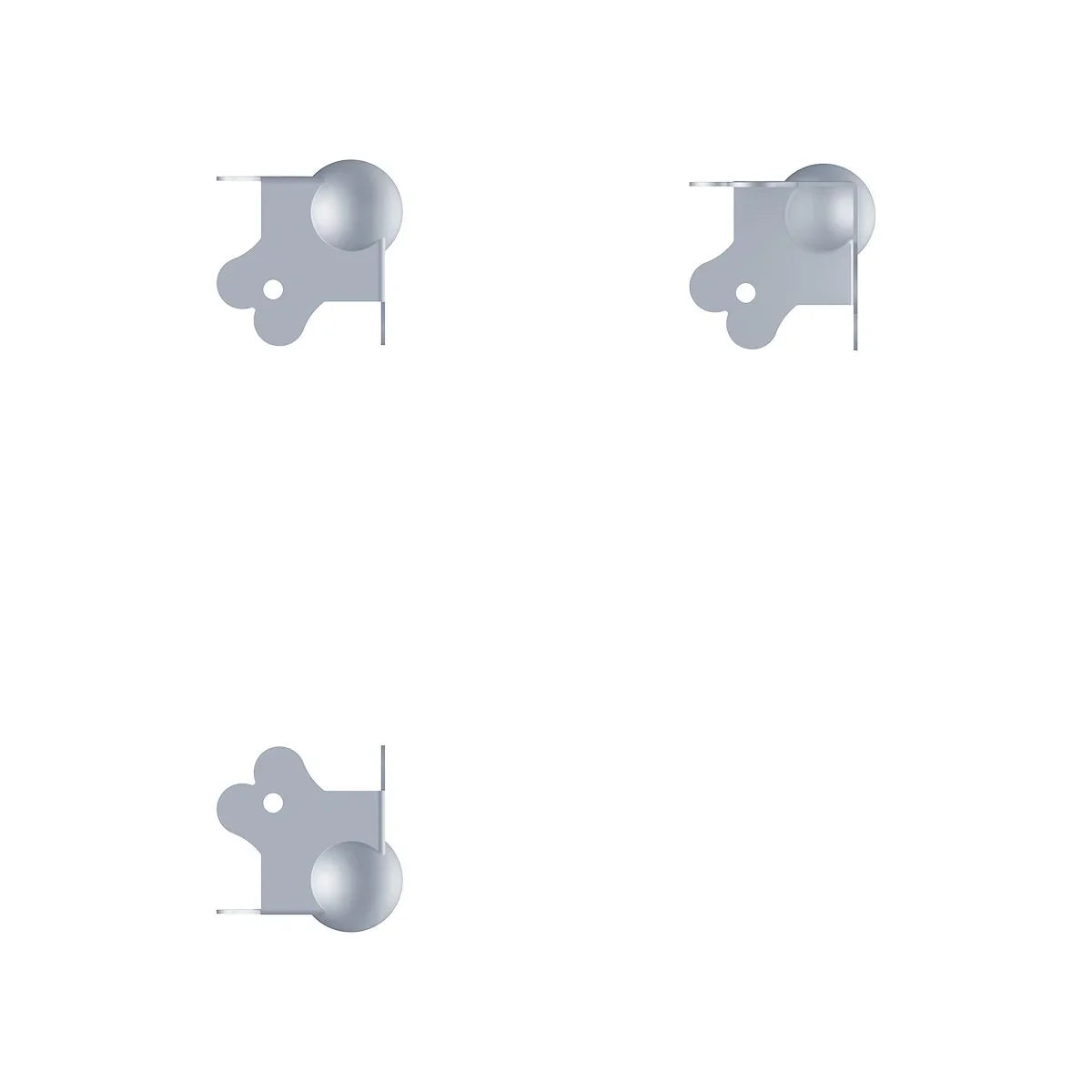 8 x Penn Elcom Medium PennBrite Ball Corner with 1mm Radius for 22mm Extrusions