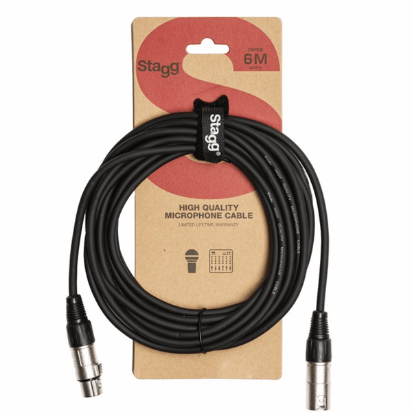 Stagg SMC6 Black 6m Microphone XLR Cable