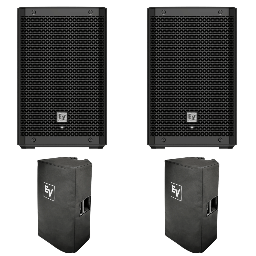 2 X Electro-Voice ZLX8P-G2 8" Active PA Speaker With Bags